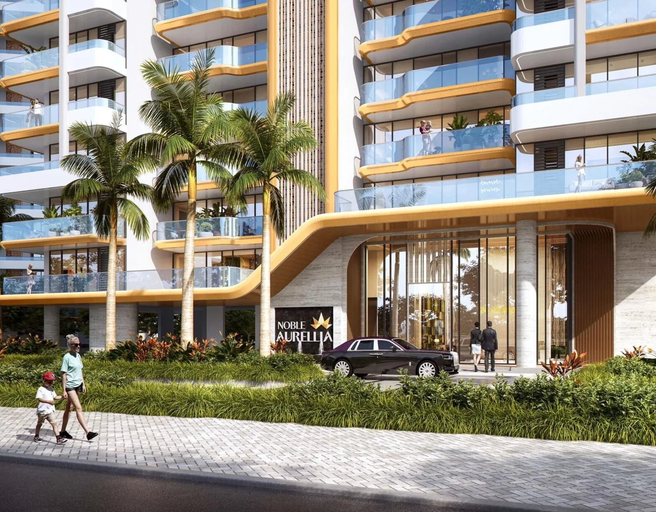 Noble Aurellia: Residential balconies and sky decks
