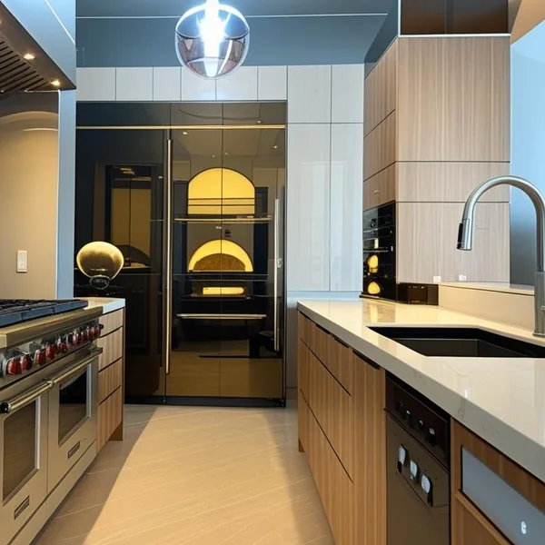 Noble Aurellia: Modular kitchen interior of a residence
