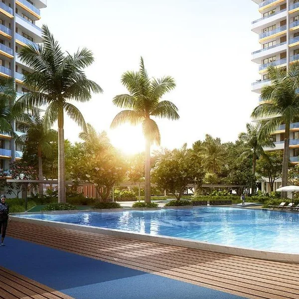 Swimming pool deck at the Noble Aurellia project