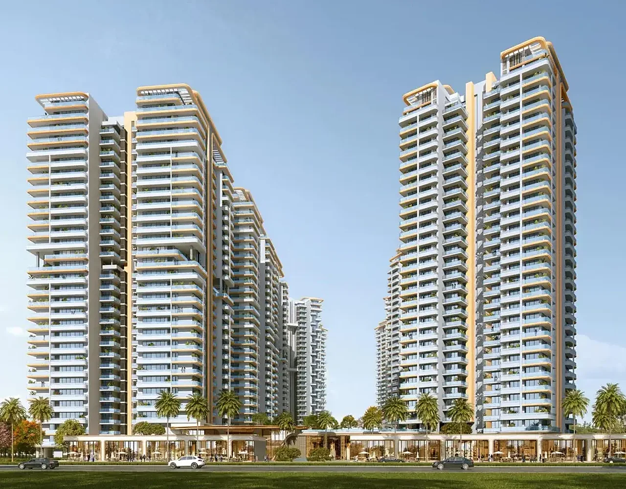 Noble Aurellia: High-rise residential tower elevation